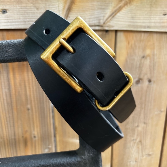 Small batch individually handmade 14oz leather belt. 1 1/4 and 1 1/2 inch width. - Picture 8 of 8